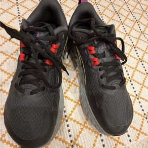 Altra Black and Red Athletic Shoes